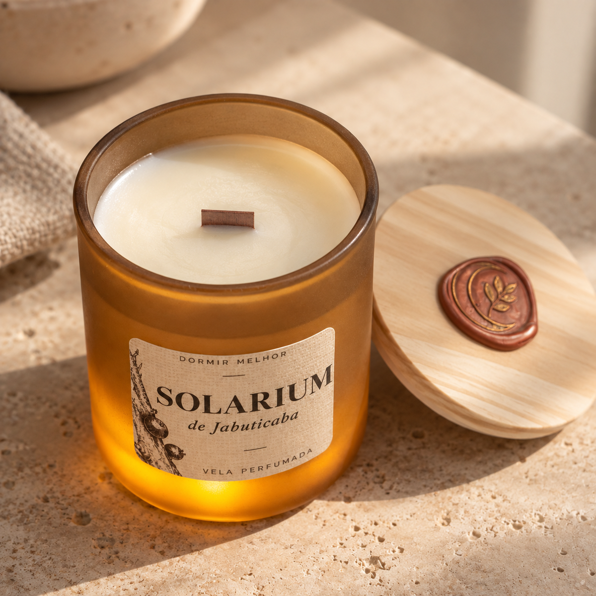 Solarium de Jabuticaba - Vela perfumada com luz ambiente 260ml