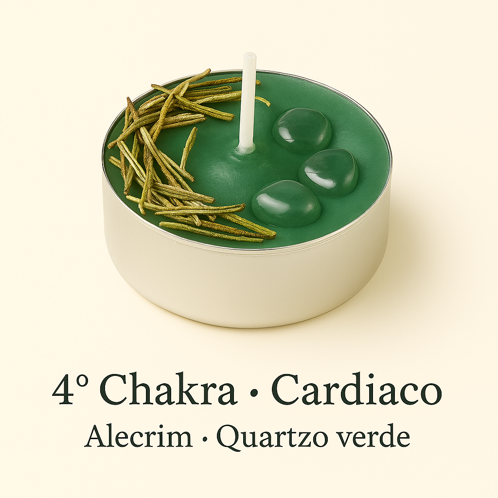 Velas 7 Rechaud dos Chakras - Ritual de Paz & Equilíbrio